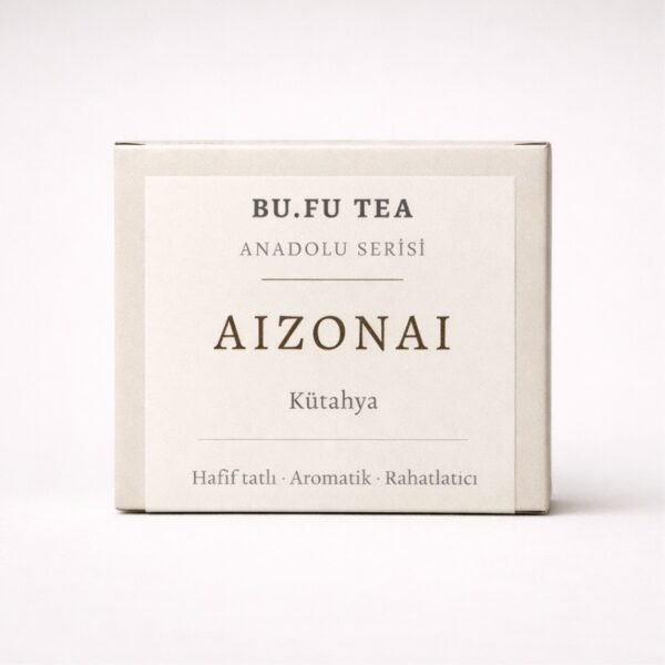 Bufu Tea Aizonai Anadolu Serisi doğal bitki çayı ürün kutusu