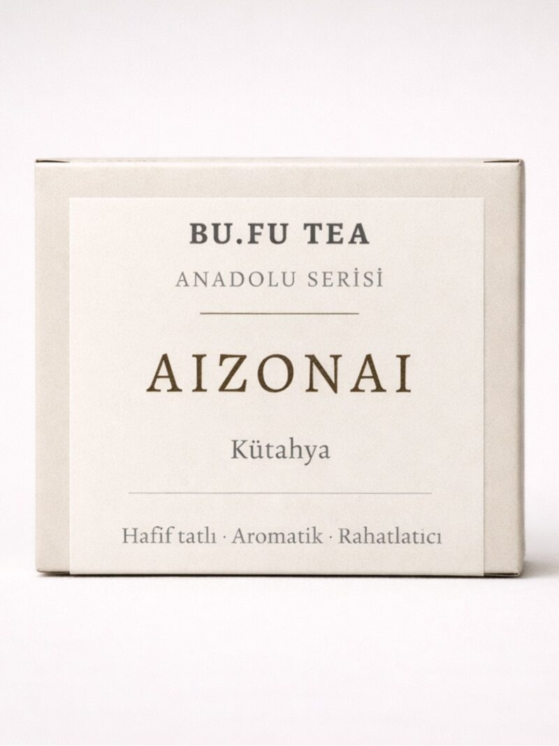 Bufu Tea Aizonai Anadolu Serisi doğal bitki çayı ürün kutusu