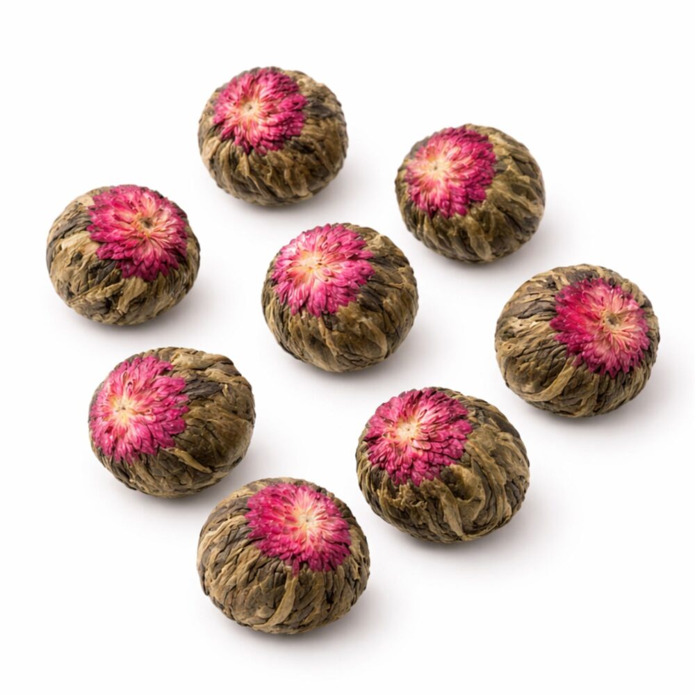 Bufu Tea Blooming Tea el yapımı çiçek açan çay topu