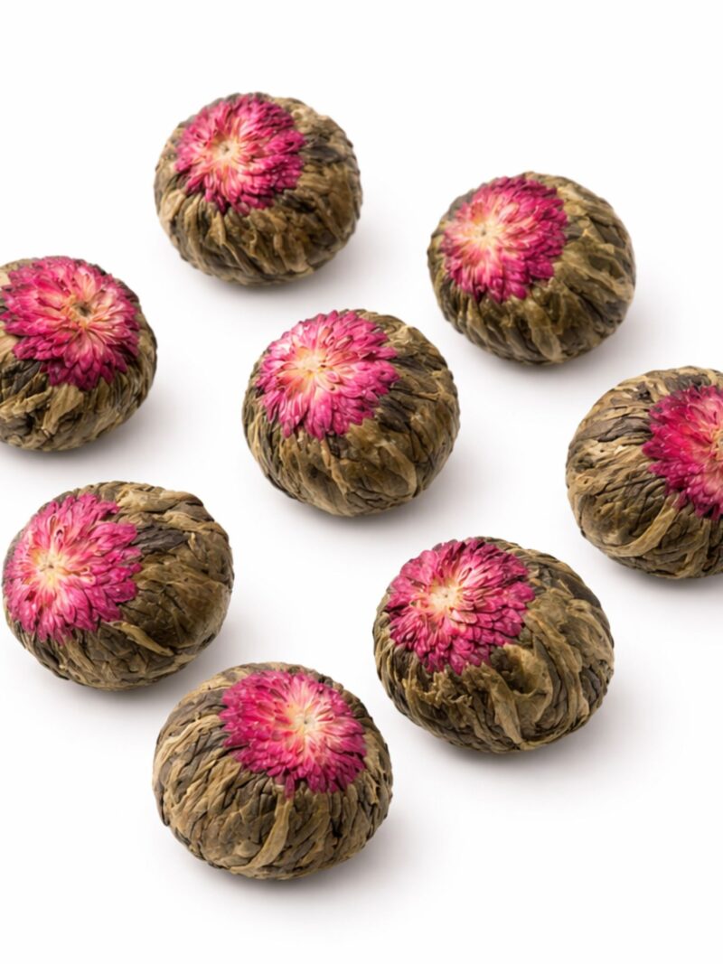Bufu Tea Blooming Tea el yapımı çiçek açan çay topu