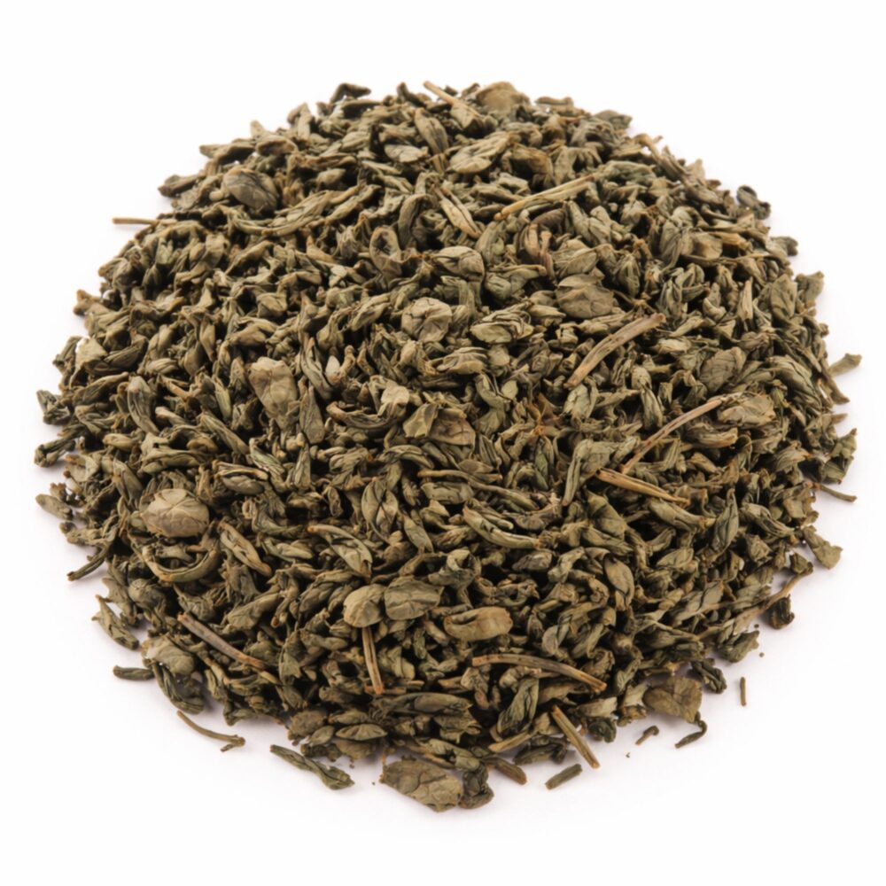Bufu Tea Chun Mee Çin yeşil çayı yaprakları