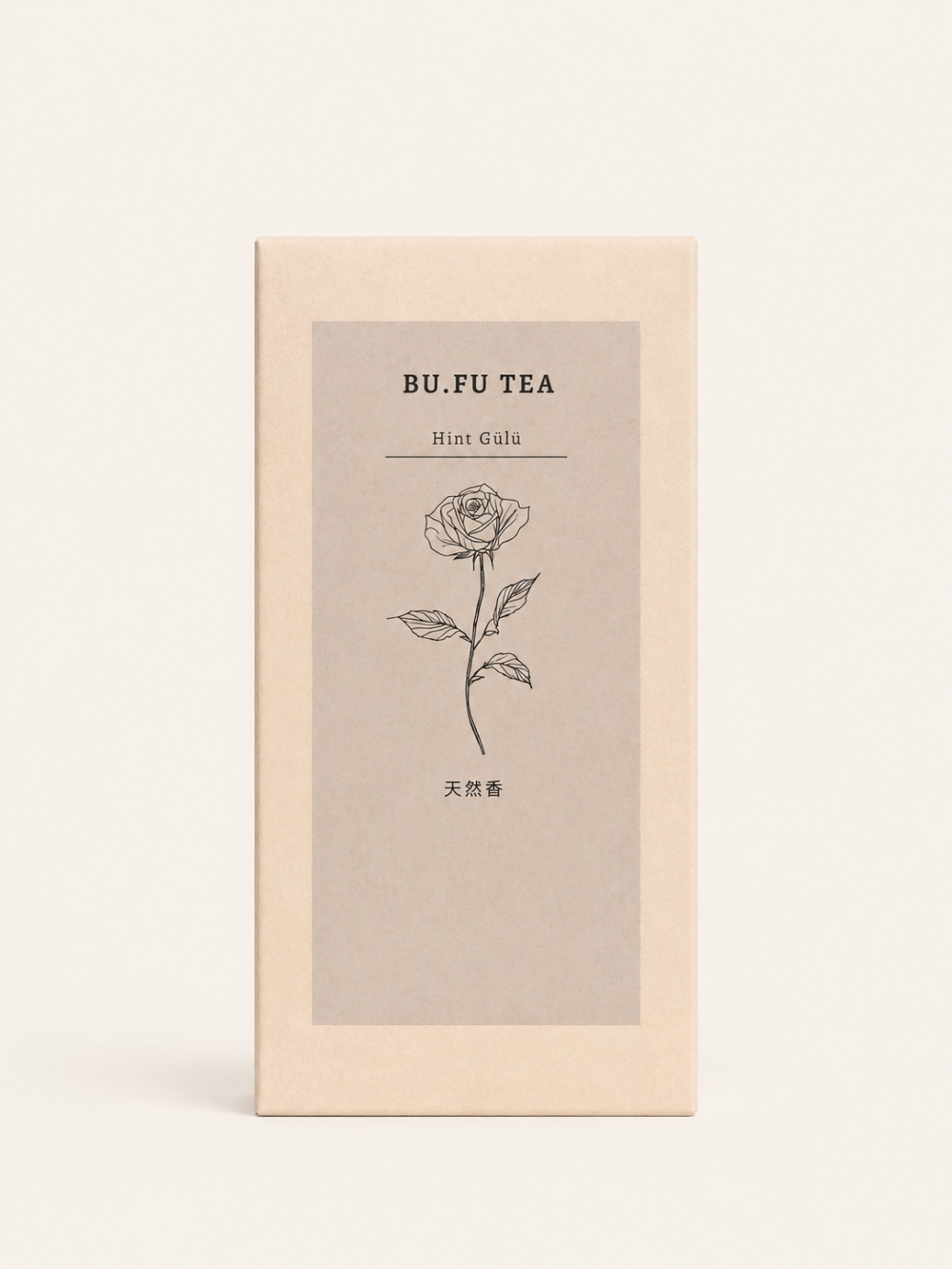 Bufu Tea Hint Gülü doğal tütsü ürün kutusu