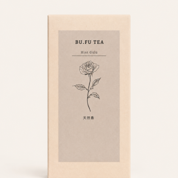 Bufu Tea Hint Gülü doğal tütsü ürün kutusu