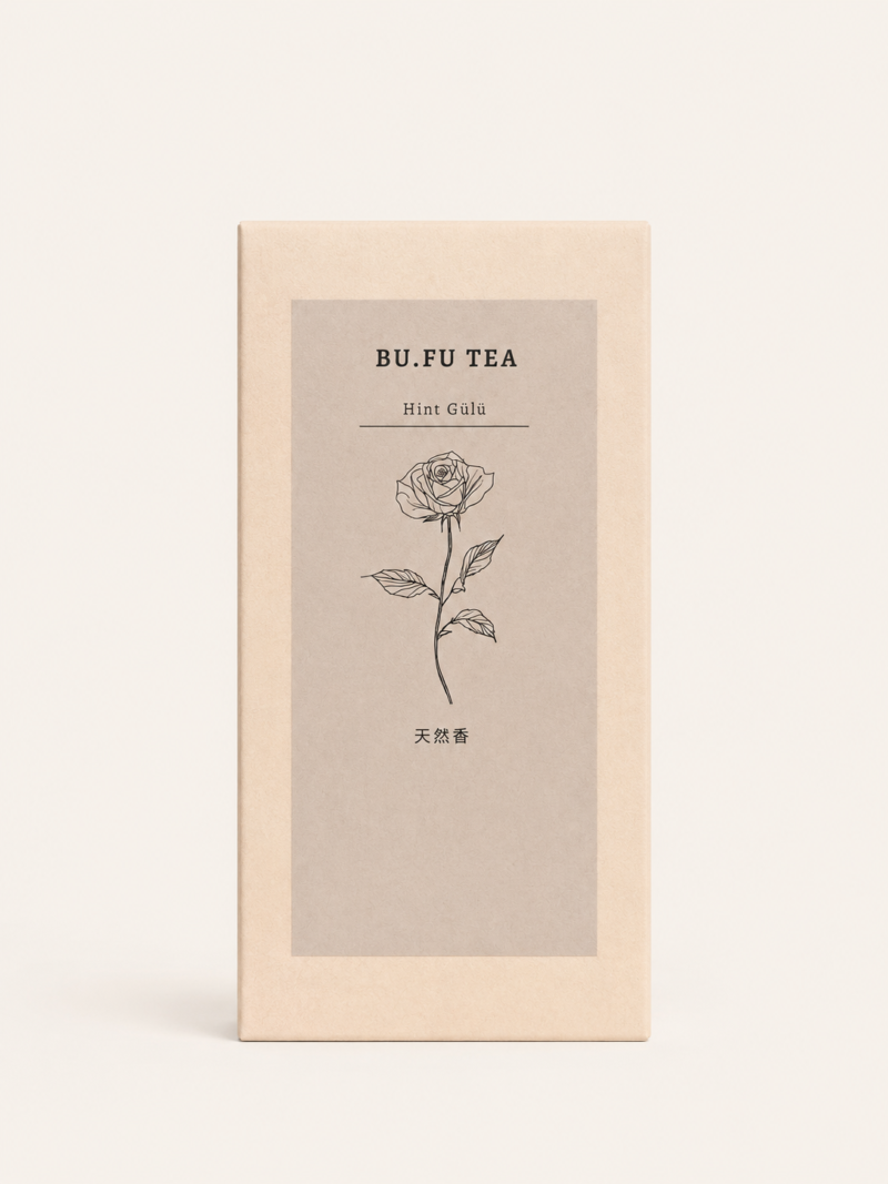 Bufu Tea Hint Gülü doğal tütsü ürün kutusu