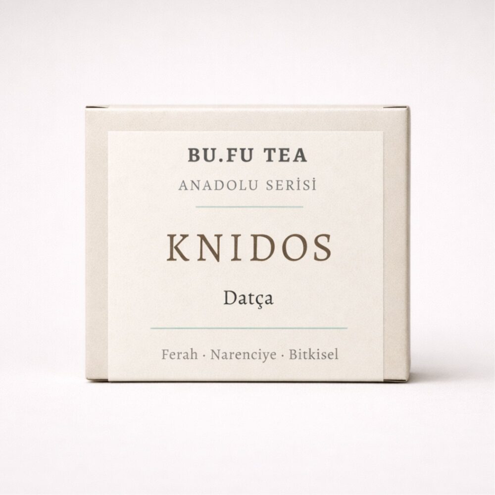 Bufu Tea Knidos Anadolu Serisi doğal bitki çayı ürün kutusu
