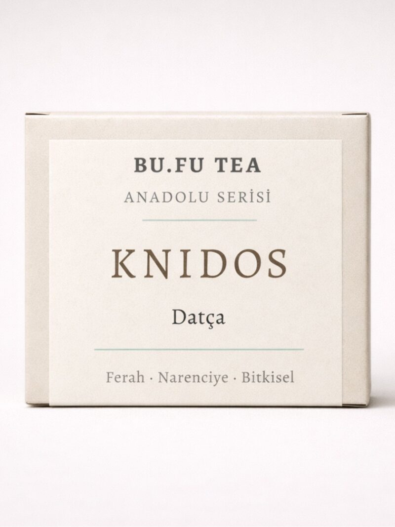 Bufu Tea Knidos Anadolu Serisi doğal bitki çayı ürün kutusu