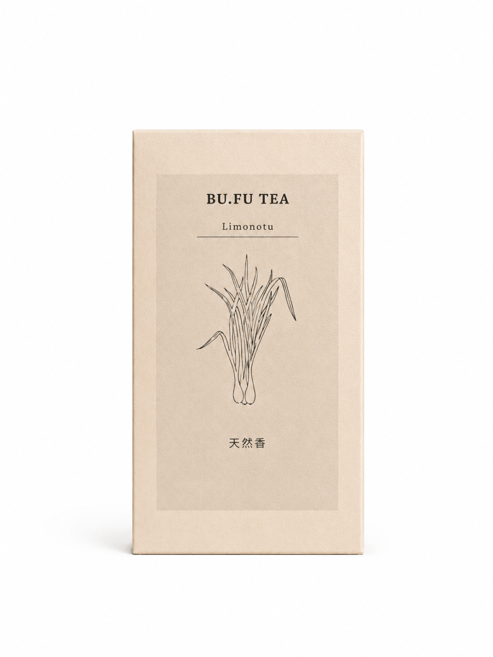 Bufu Tea Lemongrass doğal tütsü ürün kutusu