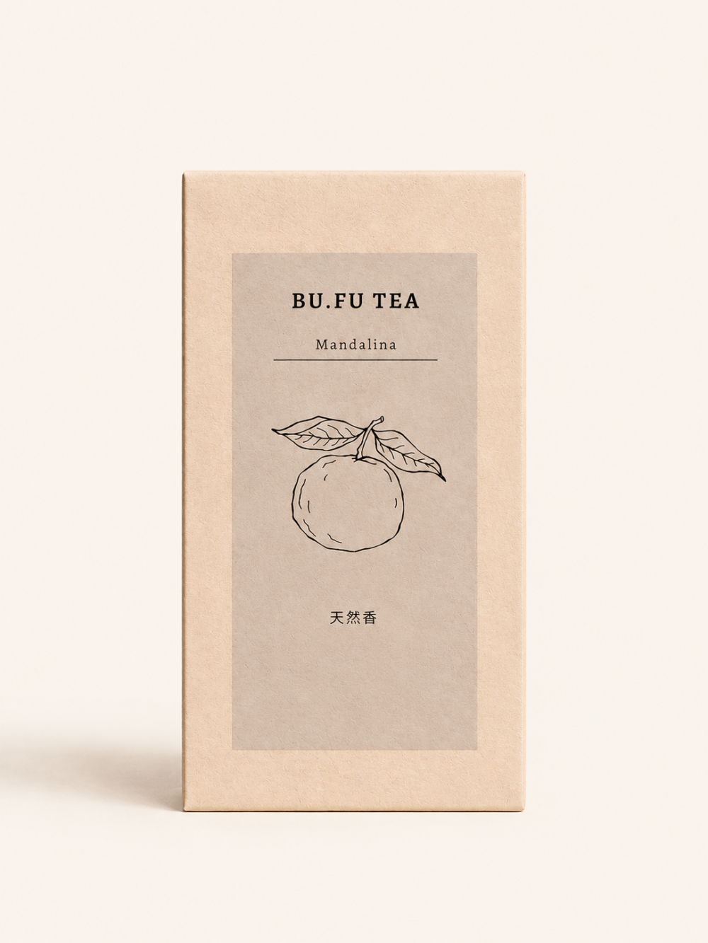 Bufu Tea Mandalina doğal tütsü ürün kutusu