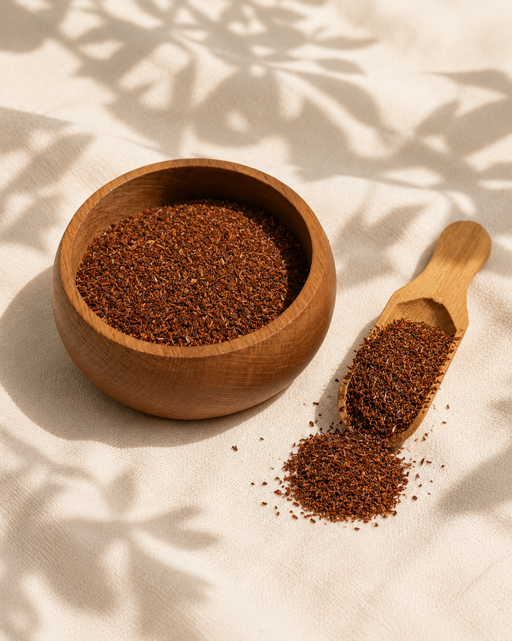 Bufu Tea Clanwilliam Rooibos Güney Afrika rooibos çayı yakın plan ürün detayı