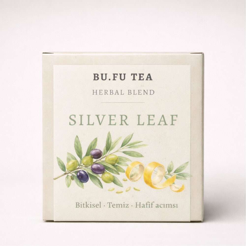 Bufu Tea Silver Leaf doğal bitki çayı ürün kutusu