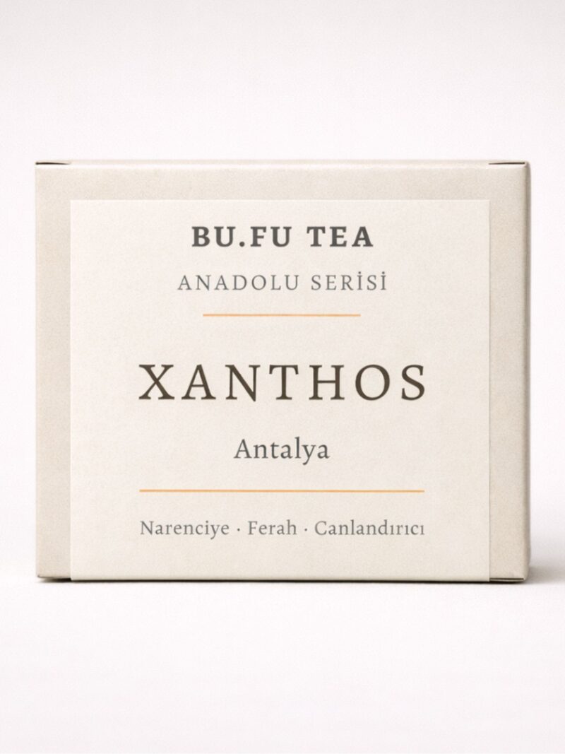 Bufu Tea Xanthos Anadolu Serisi doğal bitki çayı ürün kutusu