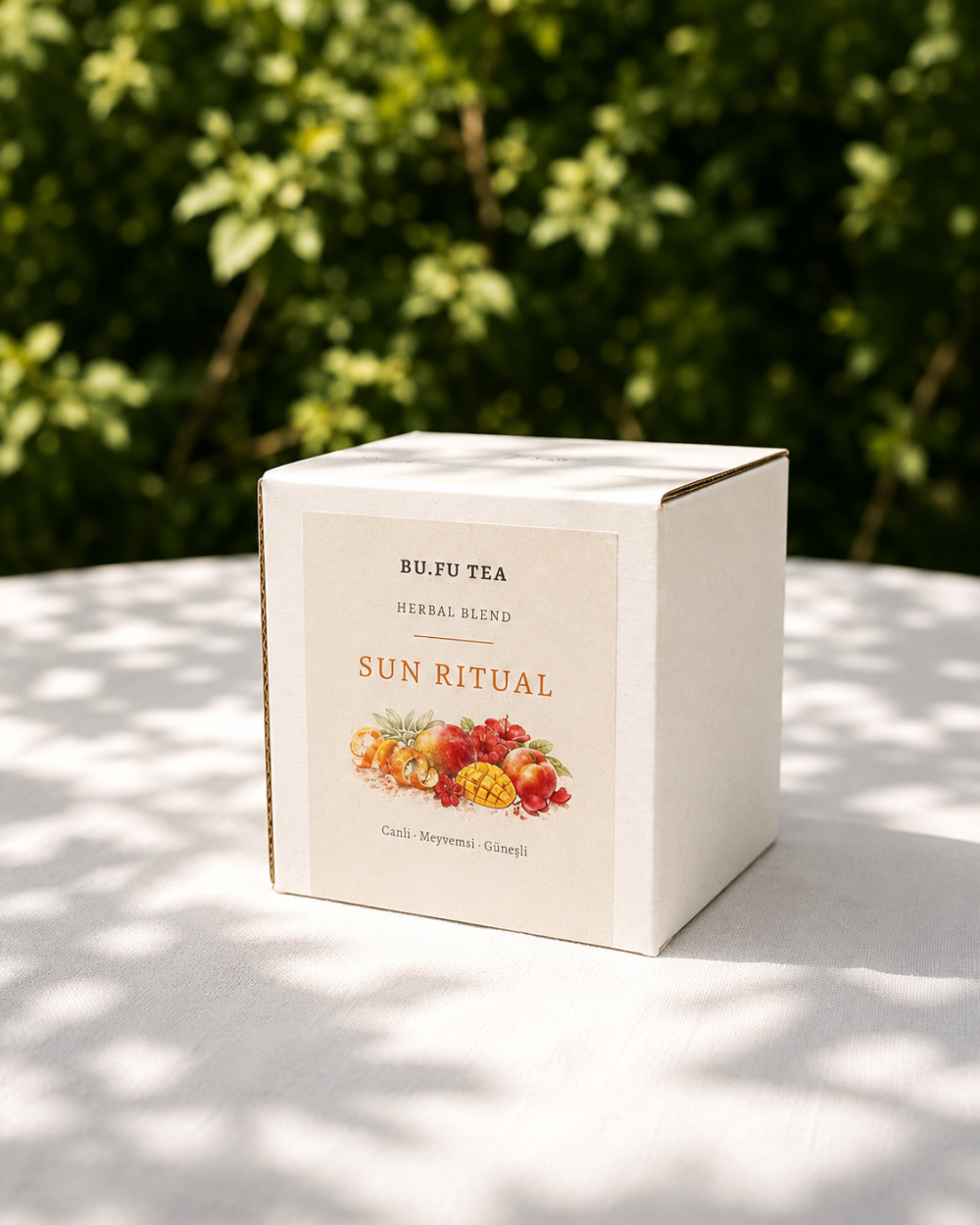 Bufu Tea Sun Ritual doğal bitki çayı yaşam tarzı görseli