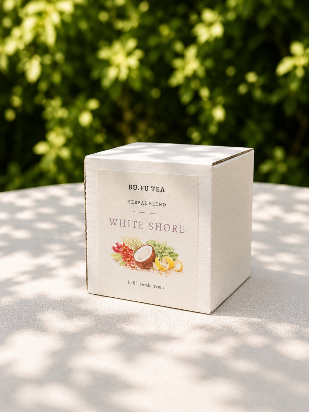 Bufu Tea White Shore doğal bitki çayı yaşam tarzı görseli