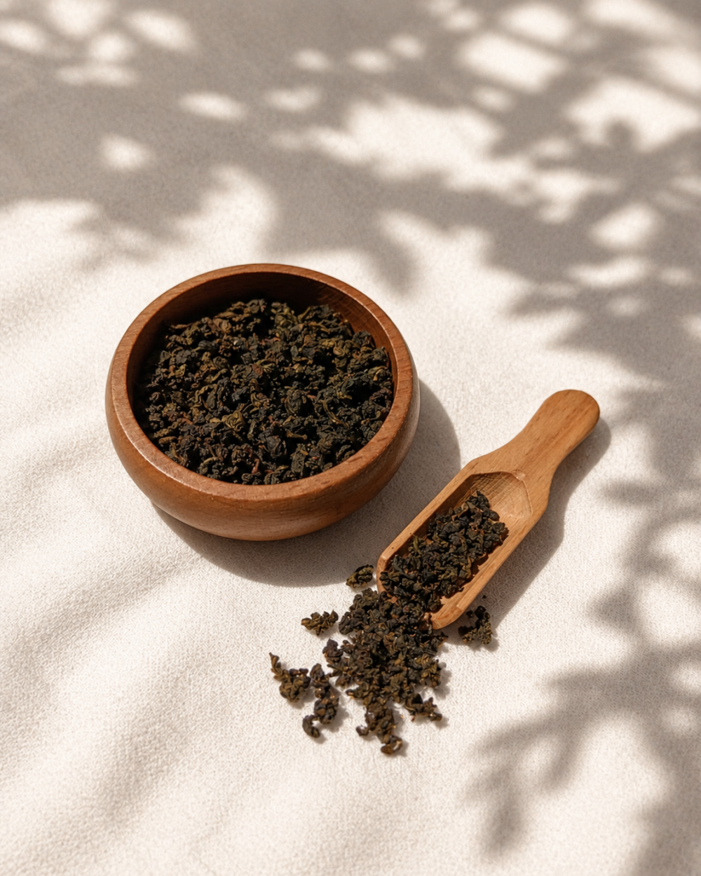 Bufu Tea Guanyin Oolong Çin oolong çayı yakın plan ürün detayı