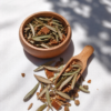 Bufu Tea Silver Leaf bitki çayı yakın plan ürün detayı