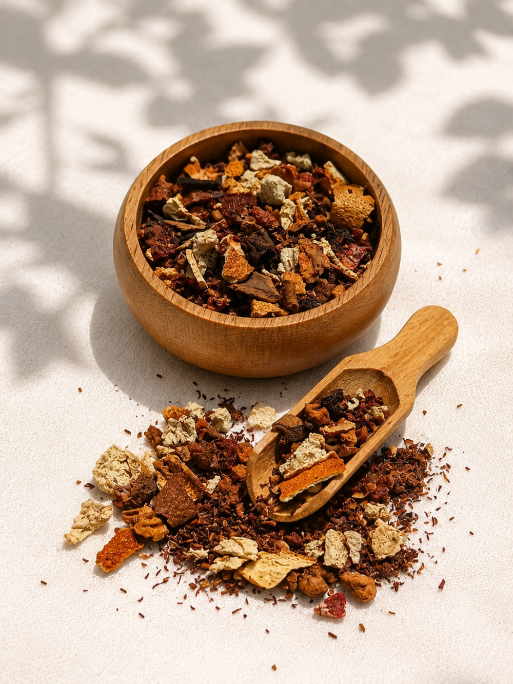 Bufu Tea Winter Room bitki çayı yakın plan ürün detayı